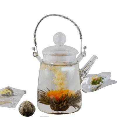 China Healthy Drinks Tea Ball Private Label Tea Wholesale Handmade Blooming Blooming Flowers for sale