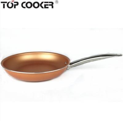 China Sustainable Induction Pressed Aluminum Copper Nonstick Frying Pan for sale