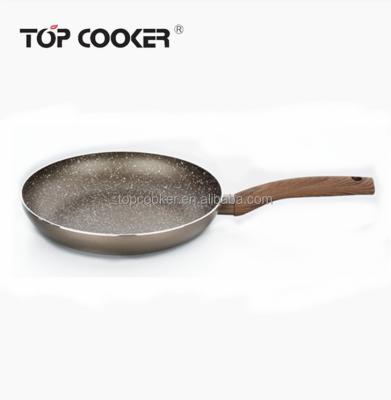 China Sustainable Skillful Chefmate Cookware Marble Coating Aluminum Premium Fry Pan for sale