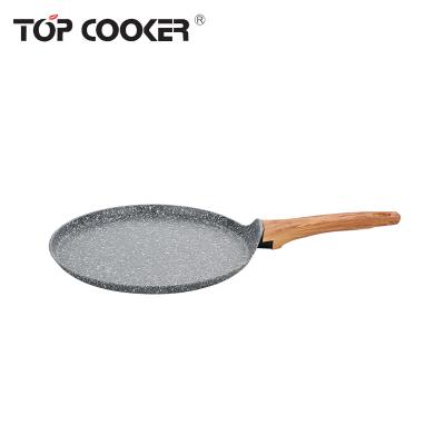 China Newest Sustainable Aluminum Granite Coating Induction Pancake Pan for sale