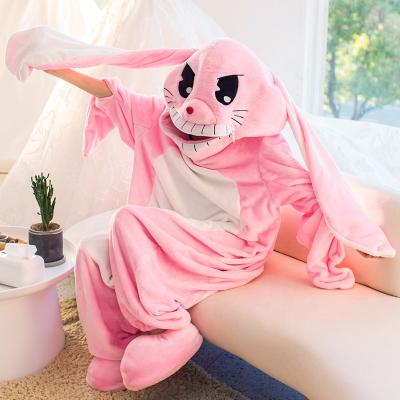 China Cartoon Plush Embroidery Nightgowns Plush Rabbit Breathable Custom Comfortable Home Wear for sale