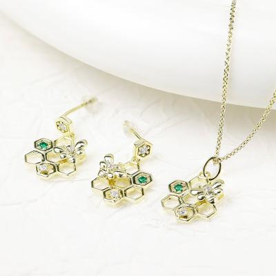 China TRENDY Grace Jewelry Luxury Statement Custom Nano Gold Plated Wholesale Fashion Jewelry Sets For Women for sale