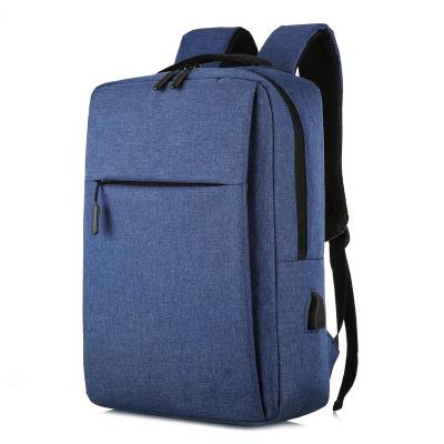 China With USB Wholesale Backpacks For School Water Resistant Solid Color Outdoor Sport Women Men Fashion Nylon Laptop Travel Backpack for sale