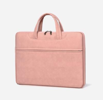 China Portable Fashionable Pink PU Workstation Briefcase And Leather Custom Messenger Bags Business Laptop Bags For Computers Logo for sale