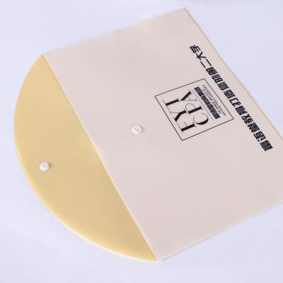 China Eco - Friendly Professional Custom PP Paper A4 Button Documents Bag Folder With Perfect Printing for sale