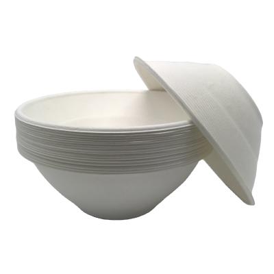 China 32oz dia195*62mm FREE Disposable Compostable Bowl PFAS Sugarcane Bagasse Pulp Bowl Biodegradable Dia195*62mm for sale