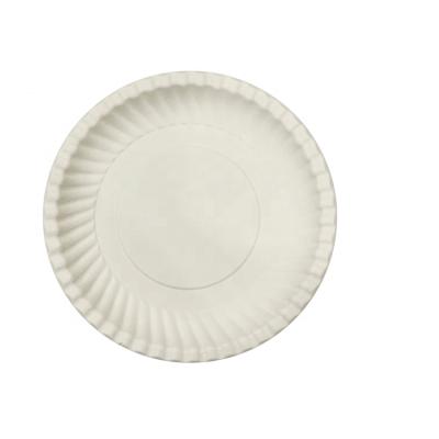 China 5 Inch Disposable Lace Rim Around Compostable Disposable Biodegradable Sugarcane Bagasse Pulp Dishes for sale