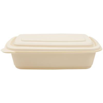 China Disposable Biodegradable Cornstarch Container Lunch Box For Party for sale