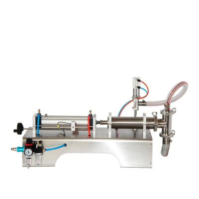 China Semi Automatic Food Piston Single Head Bottle Liquid Filling Machine For Juice Milk Beverage for sale