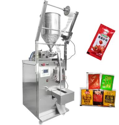 China Small Automatic Liquid Bag Shampoo Sample Tomato Sauce Machine Food Liquid Sachet Filling And Sealing Packing Machine for sale