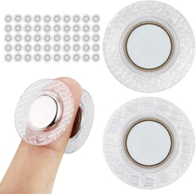 China Hidden Magnetic Sew Invisible Magnetic Snap PVC Closure Buttons For Cardboard for sale