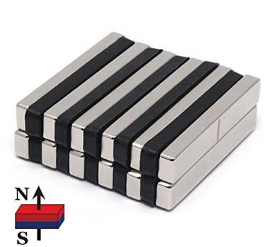 China N52 Rectangle Industrial Powerful Neodymium Magnet Sticker Ndfeb Magnet Bar for sale