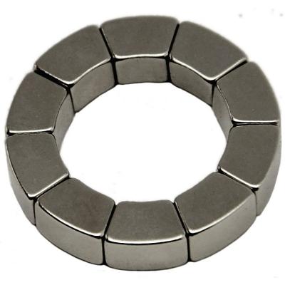 China Industrial magnet custom arc curved neodymium magnet n52 for sale