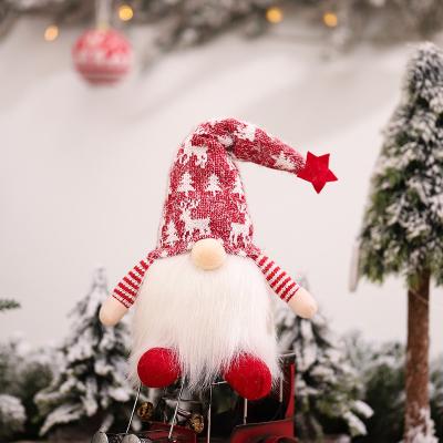 China New Design Durable Santa Polymer Clay Christmas Ornament Mini Snowflake Xmas Stocking Tree Garland Set For Gift for sale