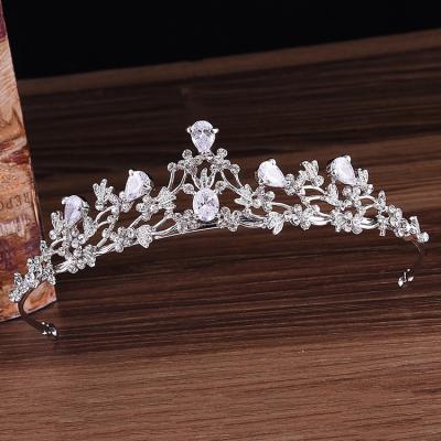 China Wholesale Durable Fashion Princess Alloy Bride Crown Accessories Wedding Prom Pageant Bridal Tiaras for sale