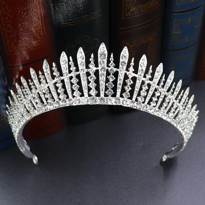 China Princess Cheapest Wholesale Durable Headdress Crown Birthday Crystal Rhinestone Bridal Crowns Tiaras for sale