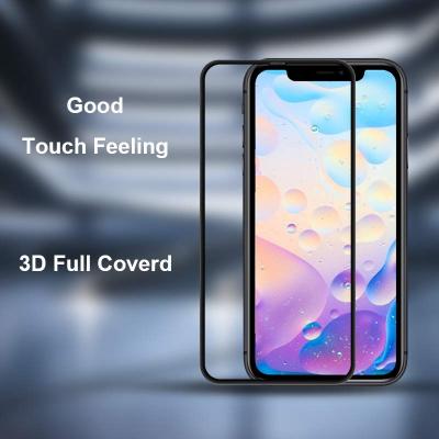 China 9H Protective Film Full Gule Full Glue Screen Protector 3D Tempered Glass Clear Anti-Explosion Anti-Explosion For iPhone 11 iPhone X 12 13 pro for sale