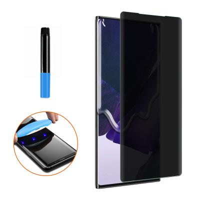 China Anti Spy Matte Tempered Glass Screen Protector Anti Scratch Clear 3D Anti Scratch 9H Hardness High Quality UV Privacy For Note 20 Ultra for sale