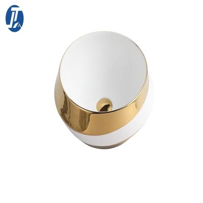 China Modern Cheap Hand Basin High Quality Ceramic Wash Basin Wash Basin Price Chaozhou Gold Color Modern Basin for sale