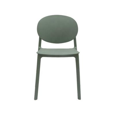 China Stackable plastic garden chair pp chair cheap plastic chair outdoor oval backrest for sale