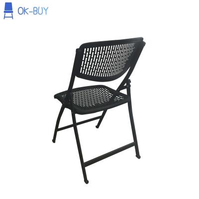 China Modern comfort restaurant office mesh camp chair black cheap folding foldable for sale