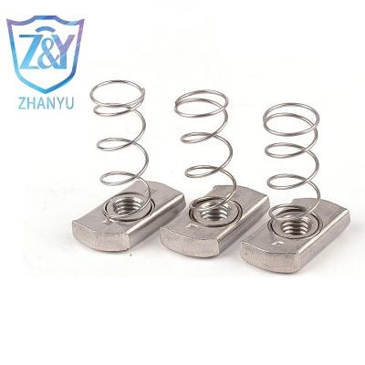 China High quality carbon steel Galvanized Channel Nut Spring lock Nut en venta