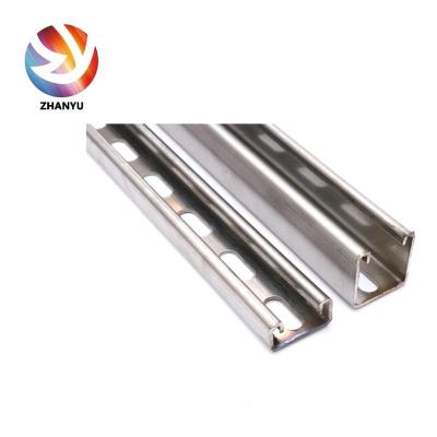 Cina 304 316 Stainless steel 41X41/52/62mm C Channel steel Structural Channels Unistrut C Channel Profiles in vendita