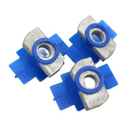 China Handan Photovoltaic Accessories Channel Strut Nut with Plastic Wing Te koop