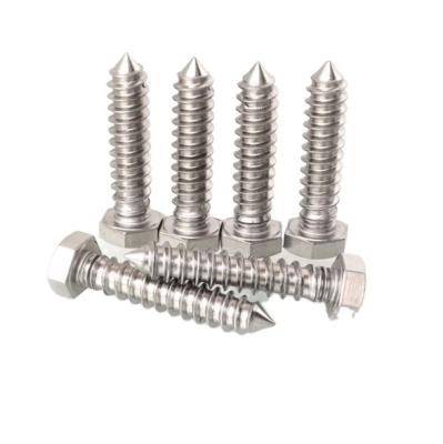 China DIN571Stainless Steel Hexagonal Wood Screw Fastener Manufacturers Supply à venda