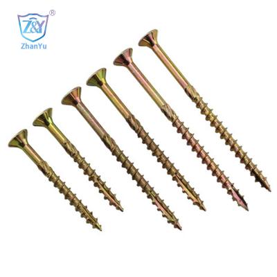 China Saw-in screw double coutersunk head with nibs, tox drive, saw thread Type-17 hardened carbol steel for sale