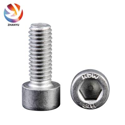 Cina high quality made in China din912 hex socket head bolt stainless steel with knurling head in vendita