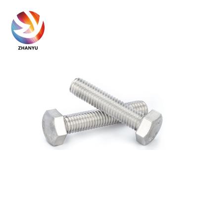 Cina Stainless steel hexagon bolt DIN933 high quality hexagon bolts, made in China in vendita