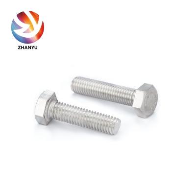 China Stainless steel hex head bolt and best quality China Manufacture à venda