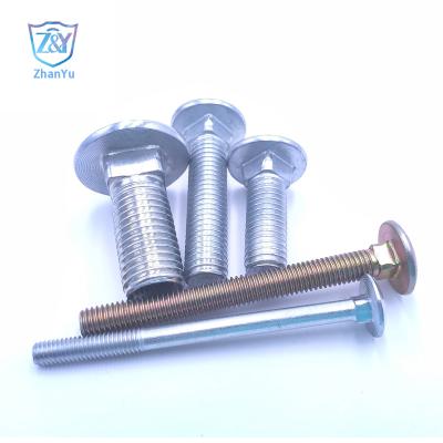 China 8.8/10.9/12.9 Factory Carriage Bolt/Neck Bolt/Mushroom Bolt Carbon/Stainless Steel Din 603 à venda