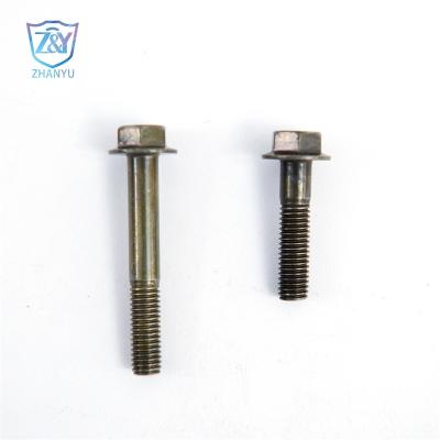 China Motorcycle Parts Yellow Zinc Hex Flange Bolt Hex Serrated Flange Bolt à venda