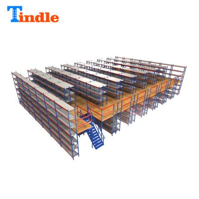 China Corrosion Protection Metal Modular 500kg Mezzanine Floor With Warehouse for sale