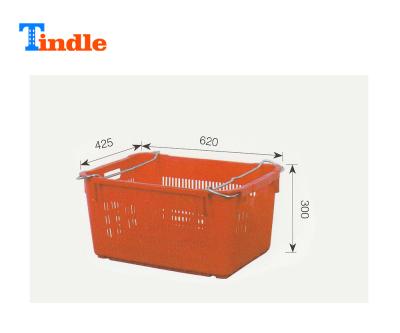 China Industry Recyclable Stackable Turnover Storage Plastic Logistic Crate With Handle for sale