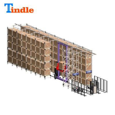 China Corrosion Protection Plastic Crate Stackable ASRs Automated Storage And Retrieval Racking System With Warehouse for sale