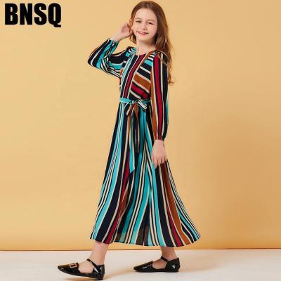 China Factory supply muslim dress kaftan kids islamic dress kids clothing abayas for kids girls muslim dress for sale