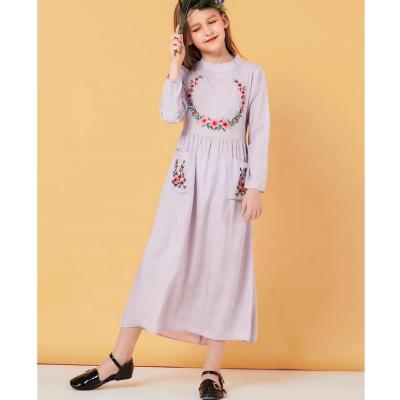 China Islamic Kaftan Dress QATAR Dresses For Girl Muslim Kids Dress Thobe For Kids for sale