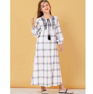 China Malaysia Islamic Muslim Girls Clothing Kids Abaya Dress Kids Long Kaftan Dress Kaftan Dress for sale