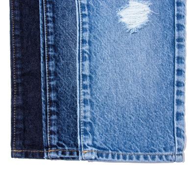 China Vintage Recycled Cotton Denim Fabric Raw Medium Weight For Man'S Jeans for sale