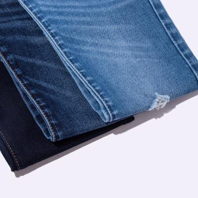 China Soft Feel  Indigo Denim Fabric 3/1 Right Turn Weave Width Is 54/55 Medium Weight for sale