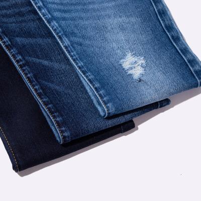 China Pure 100 Percent Cotton Raw Recycled Denim Fabric Medium Weight Sustainable for sale