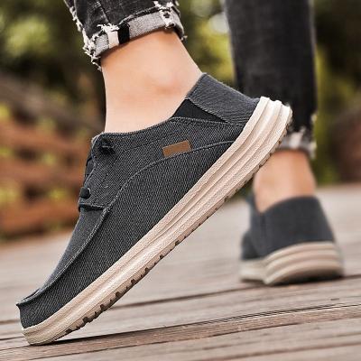 China Fashion Trend New Arrival Canvas Shoes Fashion Leisure Casual Walking Slip On Breathable Lightweight Soft For Mens Manufacturers for sale