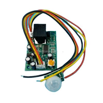 China DC12V temperature sensor pir sensor human body motion induction module output sensor switch relay high level split output for sale