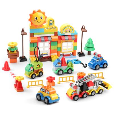 China Toy For Toddler Stree View Car Child Lepini Building Toy Feelo Big Building Brick Building Block Toy Kids Christmas Educational Legoi Gift for sale