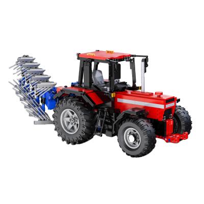 China Building Toy C61052 Farm Tractor Radio Control Toy Cada Children Learning Toy Building Block Mold King Brick Educational Gift Legoi for sale