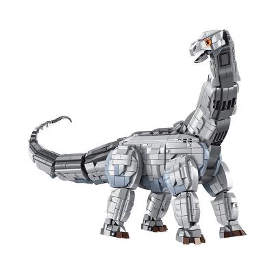 China Construction Toy Panlos 611005 611006 Jurassic Toy 2021 Brontosaurus Dinosaur Children Learning Toy Brick Building Block Legoi for sale