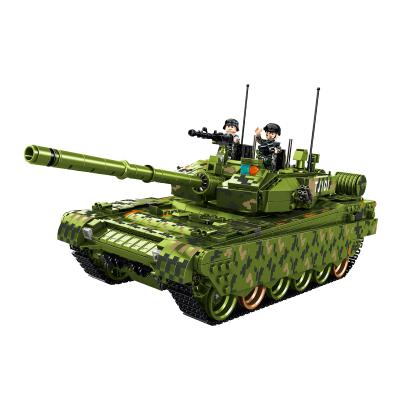 China Plastic Panlos Building Block 632002 Type Battle Tank Educational Military Series 99 Toys Legoi for sale